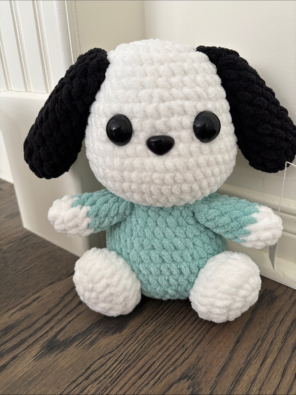 Sanrio Pochacco inspired Plush Puppy Dog Plushie Handmade Crochet Soft